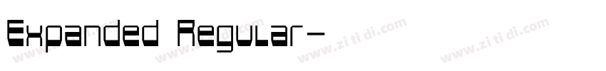 Expanded Regular字体转换 Expanded Regular字体转换
